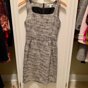 Tweed dress with pockets